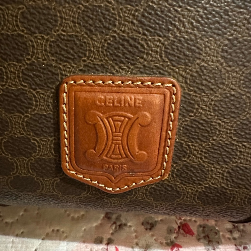 Celine Dark Brown Patterned handbag
